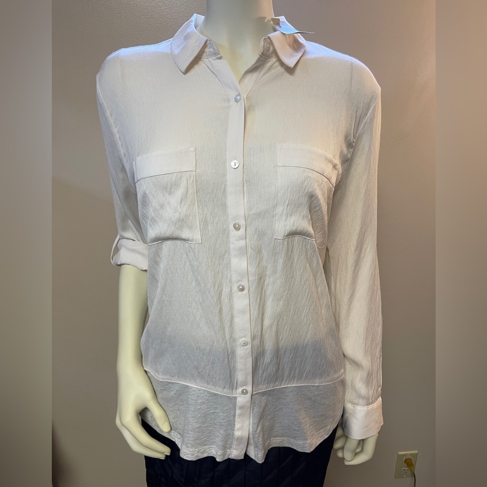 Ann Taylor Loft Petites NWT Women’s Blouse/Shirt Roll-up & Long Sleeve Size PL
